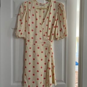Reformation poka dot dress